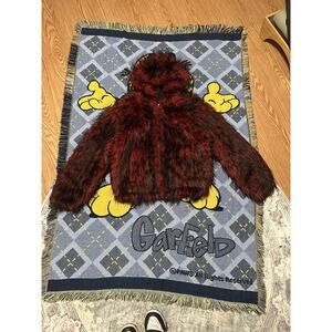 Supreme Y’s Yohji Yamamoto Red Faux Fur Bomber Jacket